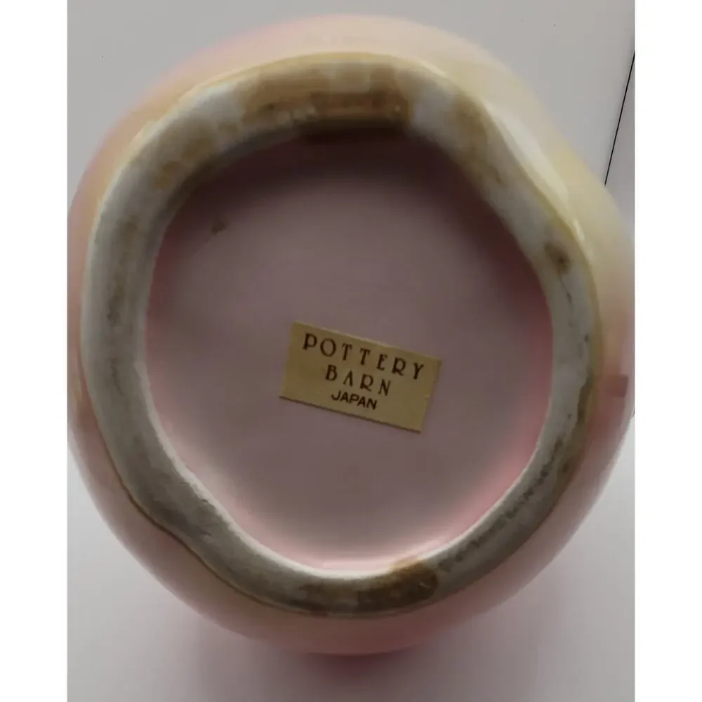 Pottery Barn Ceramic Peach Juice Water Iced Tea Pitcher